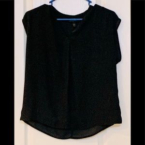 Banana Republic Blouse - Black w/ White Polka Dots